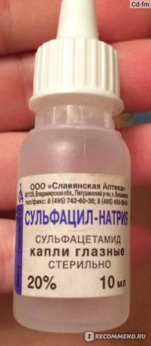 Сульфацил натрия: можно ли капать в нос глазные капли детям и взрослым