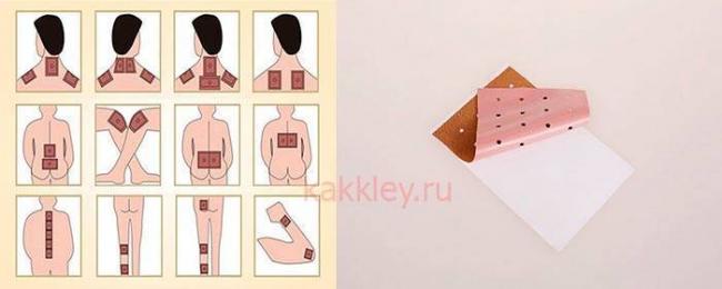 Куда клеить перцовый пластырь при бронхите