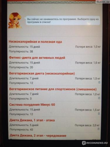 Диета блюдечко