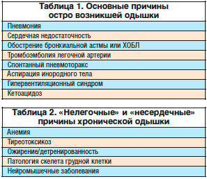 Одышка - характер, причины, диагностика и лечение