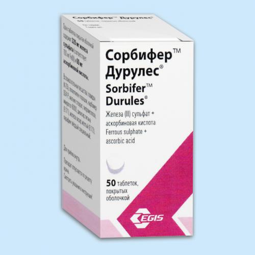 Таблетки сорбифер дурулес: инструкция, цена и отзывы