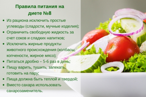 Medweb - диетический стол № 8а