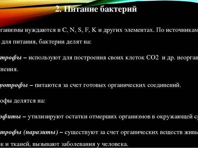 Особенности бактерий-паразитов человека, профилактика болезней