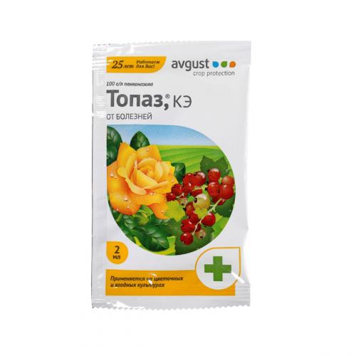 Фунгицид топаз: описание действия препарата и применение для растений