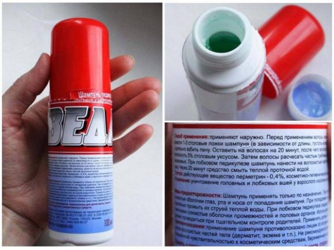 Использование шампуни веда от вшей