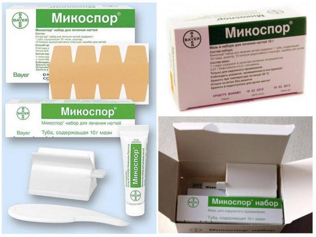 Препарат для лечения грибка ногтей микоспор