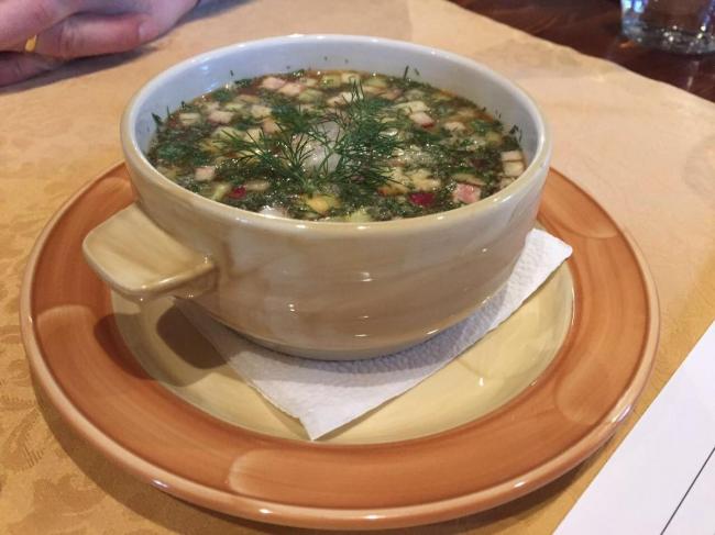 Легкая окрошка для жаркого дня