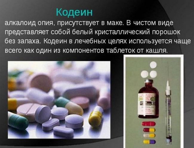 Лекарственные препараты, содержащие кодеин