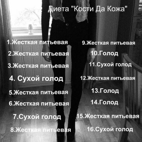 Костлявая диета отзывы и результаты. тощая диета!!!кто сидел отзовитесь!!!!!!!