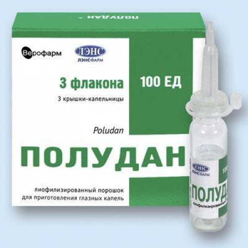 Глазные капли полудан – инструкция по применению для глаз