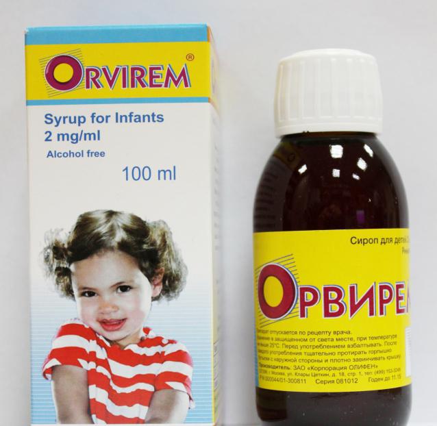 Орвирем для детей: отзывы и инструкция