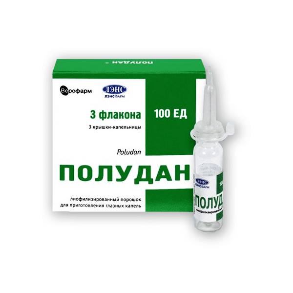 Глазные капли полудан: инструкция по применению, аналоги